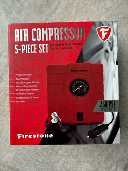 Firestone Portable Air Compressor 5-Piece Set