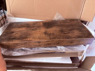 Rustic Wood Riser Shelf Platform