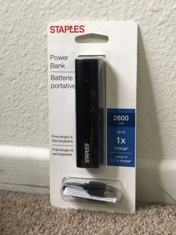 Rechargeable Battery Power Bank, USB cell phone charger, electronic device charger 2600 mAh, 2600mAh BRAND NEW UNOPENED