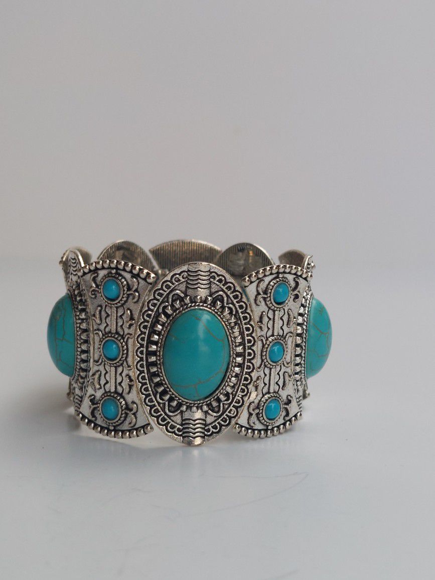Tribal Vintage Turquoise Bracelet
