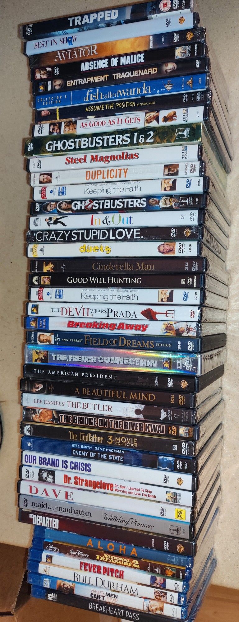 DVD And Blu-ray Movies Sealed Unopened Brand New Never Used Still Sealed. Bulk / Lot Deals Must Sell All. See Listings For All.