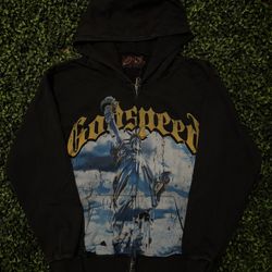 Godspeed Chrome Liberty Zip-Up Hoodie Black