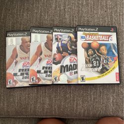 PS2 PlayStation 2  4 Madden / Basketball Games  $25