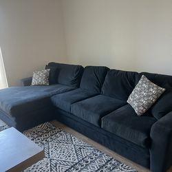 large black sectional