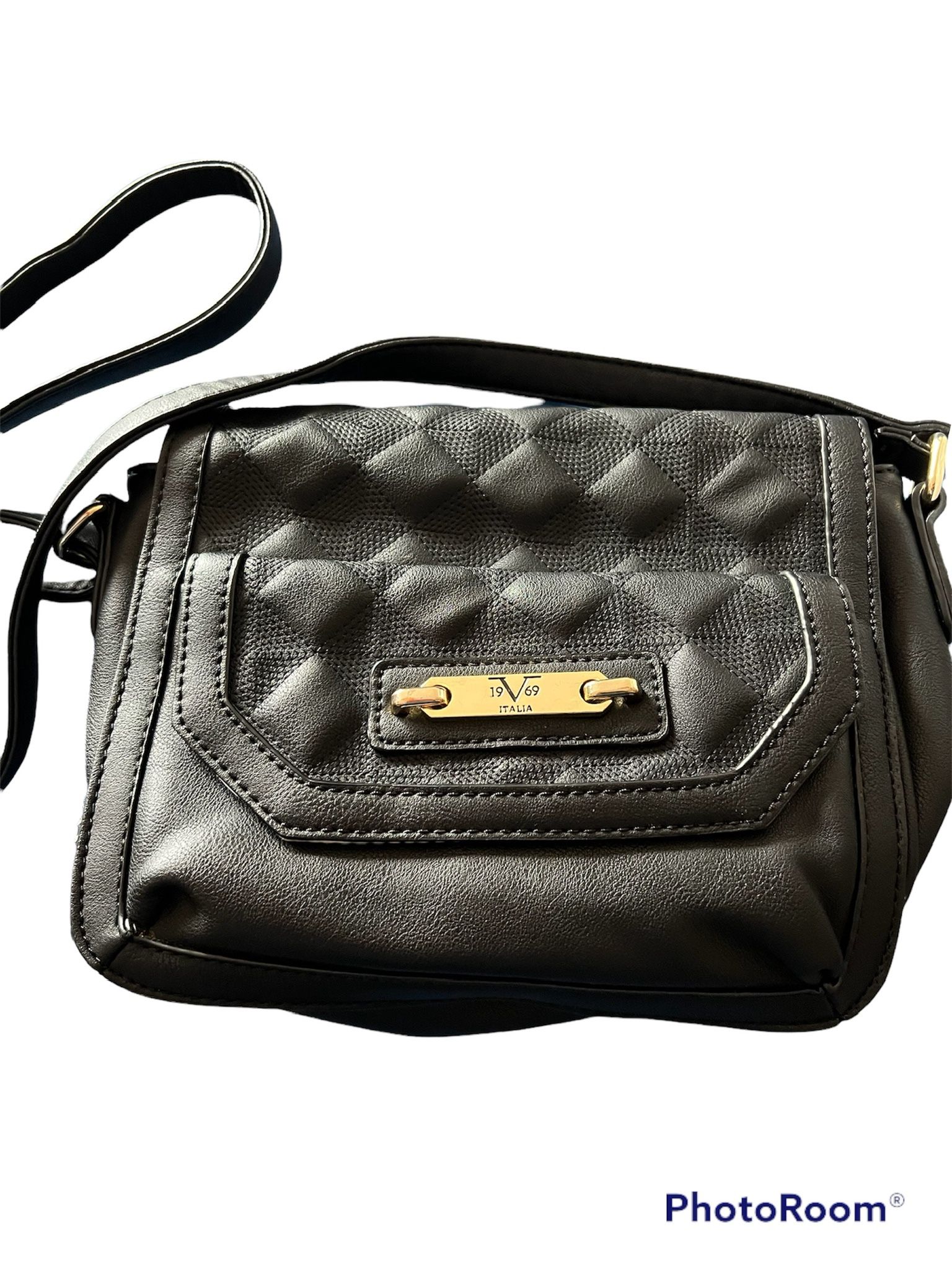 Versace Black Leather Purse