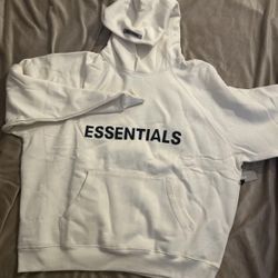 essentials hoodie cream brand new size large men's