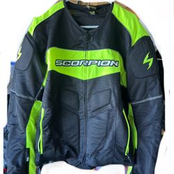 Scorpion Mesh Motorcycle Jacket XL with Gloves.  