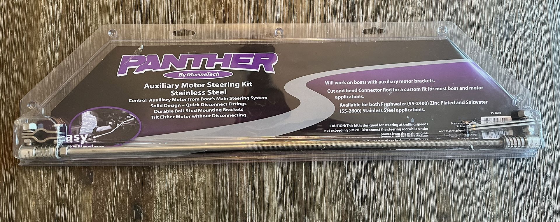 Panther Auxiliary Motor Steering Kit Stainless Steel