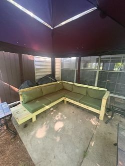 Wooden Patio Sectional