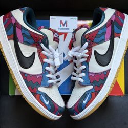 Nike SB Dunk Low Parra Abstract Art Pro Tokyo Olympics Skate Team Futura Size 13 Air Jordan 1 Travis Scott Fragment Low Futura