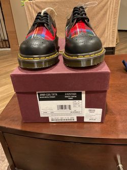 Dr. Martens x CDG 3989 Tartan Brogue Shoes Size 6