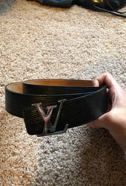 mens louis vuittons belt black