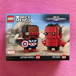Lego 40668 Brickheadz Captain America & Red Hulk