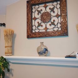 vintage Chinese ceramic Moon Vase 