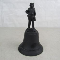 Colonial Figure Vintage Cast Iron Hand Held Dinner Bell


