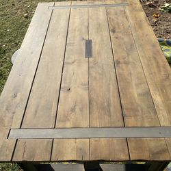 Wood Top Dining Table 