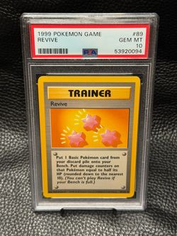 REVIVE 89/102 WOTC 1999 BASE SET UNLIMITED PSA10