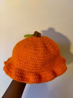 Hand Crafted Crochet Pumpkin Hat