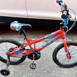 Schwinn Firehawk Kids Bike with 18-inch wheels and training wheels