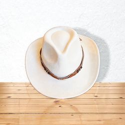 Hat Cowboy Unisex New Winter White