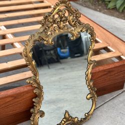 Mid Century Modern Vintage Hollywood Regency Accent Hanging Mirror