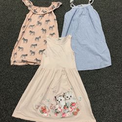 Bundle of 3 H&M girls size 8/10 sun dresses 