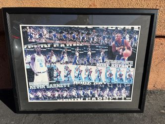 Lakers vs Celtics Kobe , Garnett , Pierce Championship Poster