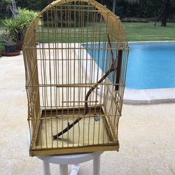 BIRD CAGE, Gold Aluminum