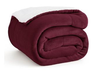 Bedsure GentleSoft Sherpa Fleece Throw Blanket for Couch - Thick and Warm Throw for Girls and Women, Soft Fuzzy Plush Christmas Blanket for Winter, No