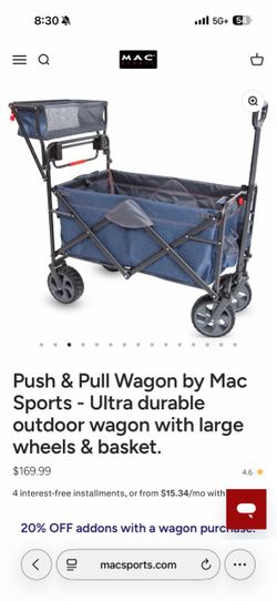 MAC Sports Folding Utility Wagon