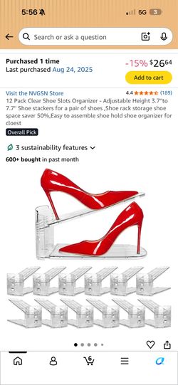 shoe storage