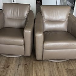 Leather Swivel Chairs 