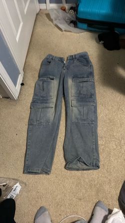 Vintage blue cargo jeans baggy