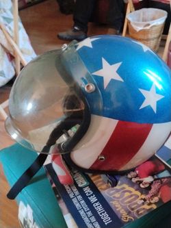 Vintage Style Star& Stripes Helmet