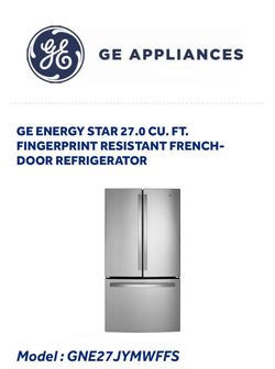 GE ENERGY STAR  Refrigerator