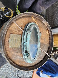solid brass port hole
