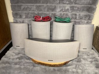 Surround Sound Speaker Set Of 5 (Only 2 Wires)