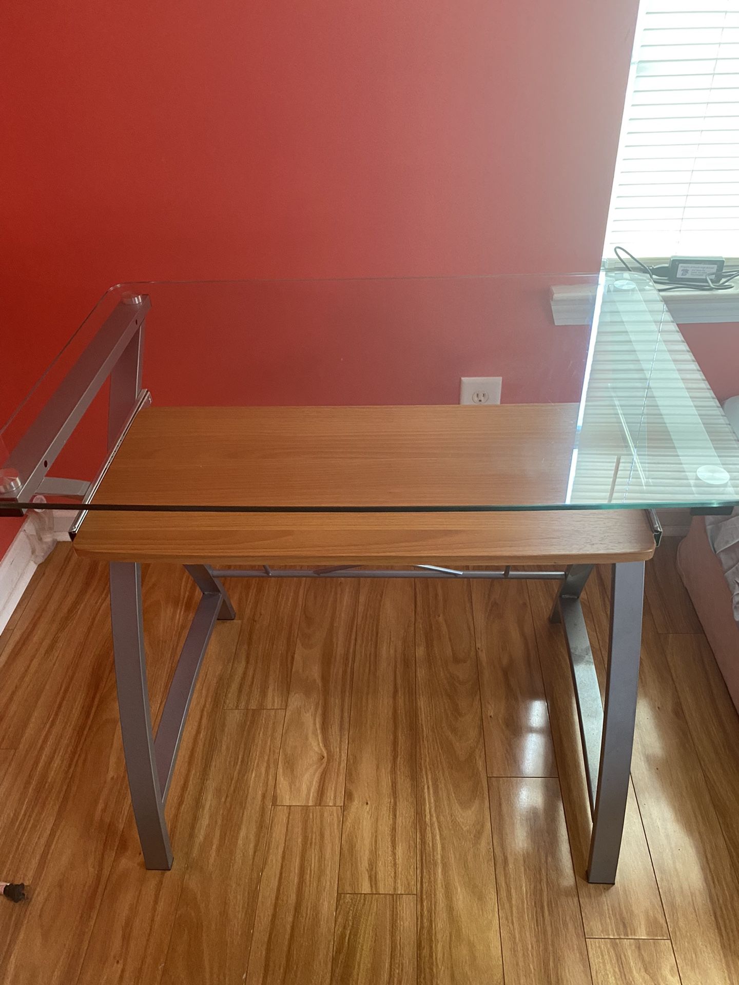 Clear  Glass Desk 