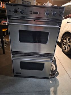 Viking Stainless Steel Double Wall Oven
