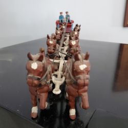 Vintage Cast Iron Beer Wagon