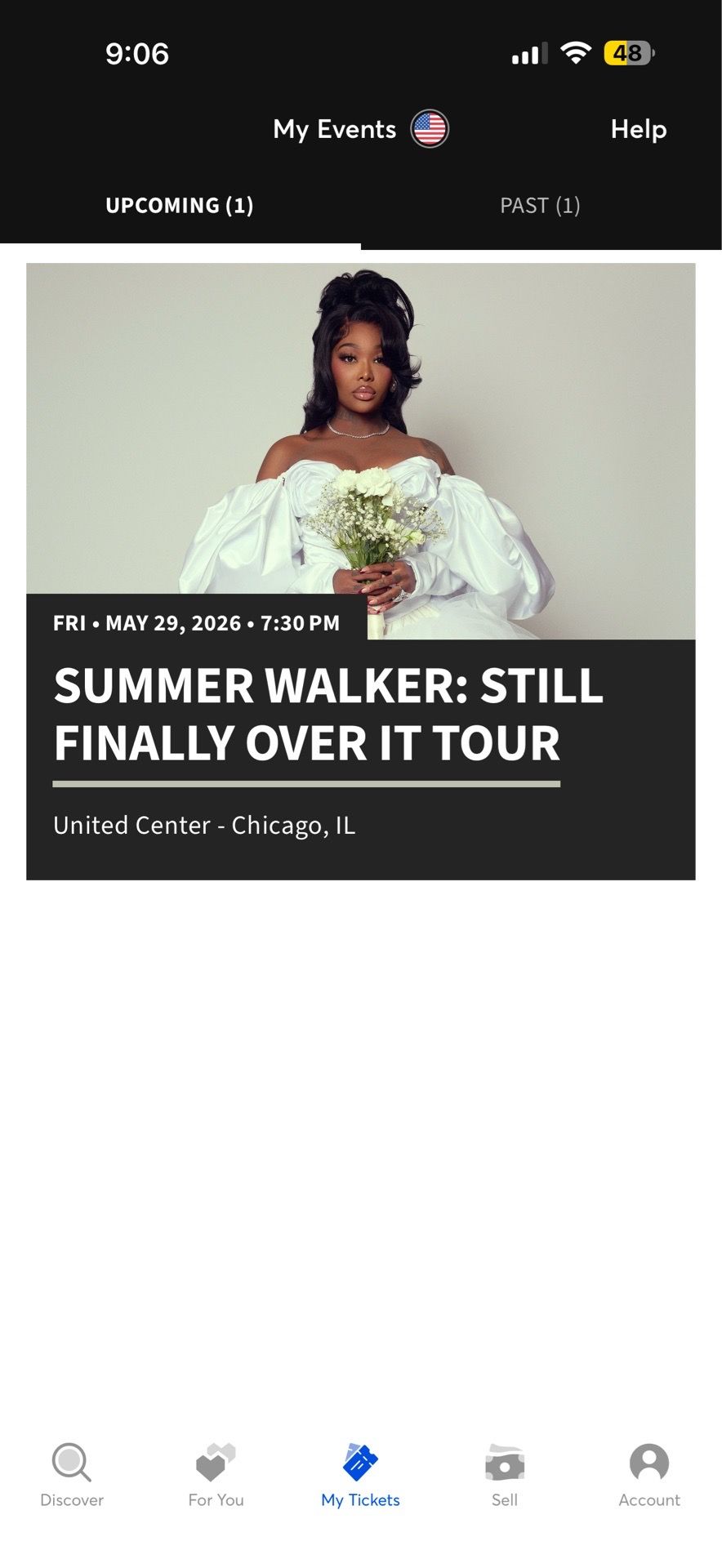 Summer Walker Concert Ticket
