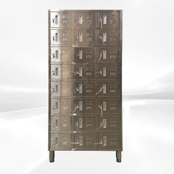 NSF 24 Door Stainless Steel Locker assembled HT-L-24