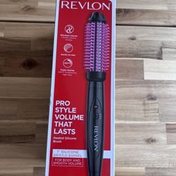 Revlon pro collection heated silicone bristle curl brush 1” 
