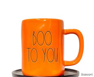 Rae Dunn Halloween BOO TO YOU Mug NEW