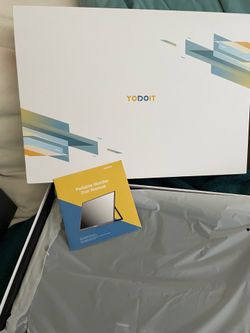 Yodoit Portable Monitor for Laptop 1920×1200 16" FHD Screen IPS Display with USB Type C Port, Built-in Speakers and Smart Cover Compatible with PC, Ma