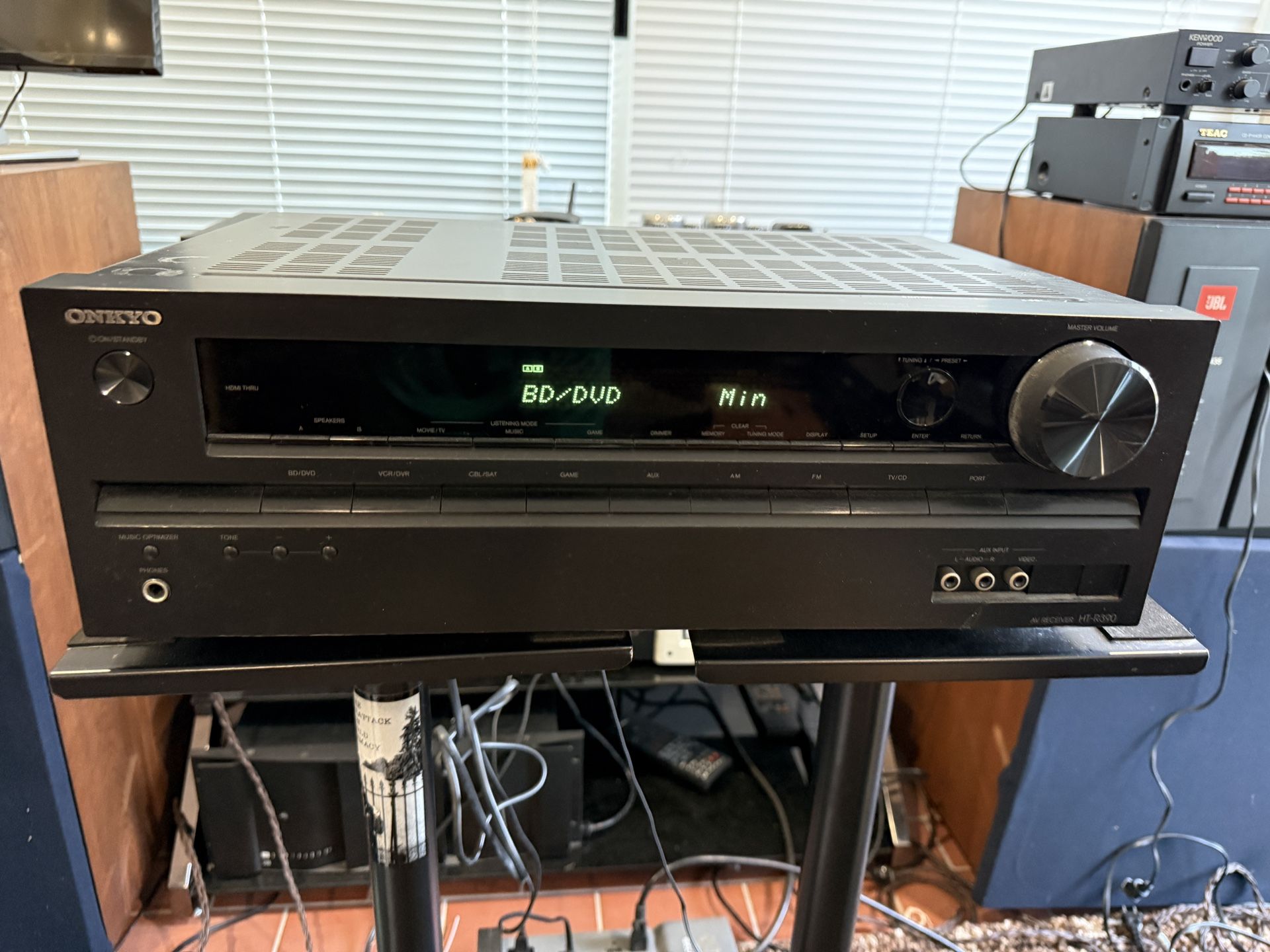 ONKYO HT-R390 5.1 Channel HDMI Home Theater AV Receiver No Remote Tested Working