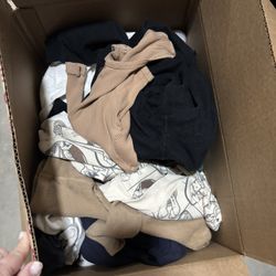 Box Of Baby Boy Clothes 