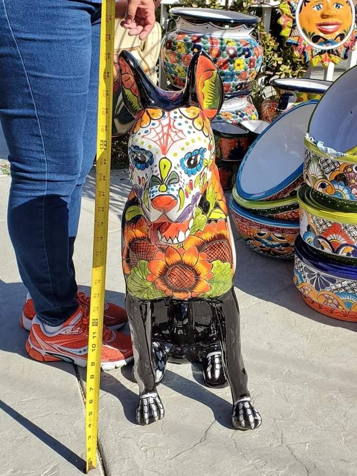 Decorasion De Perro Gran Danés De Talavera Grande Muy Hermoso Nuevo 