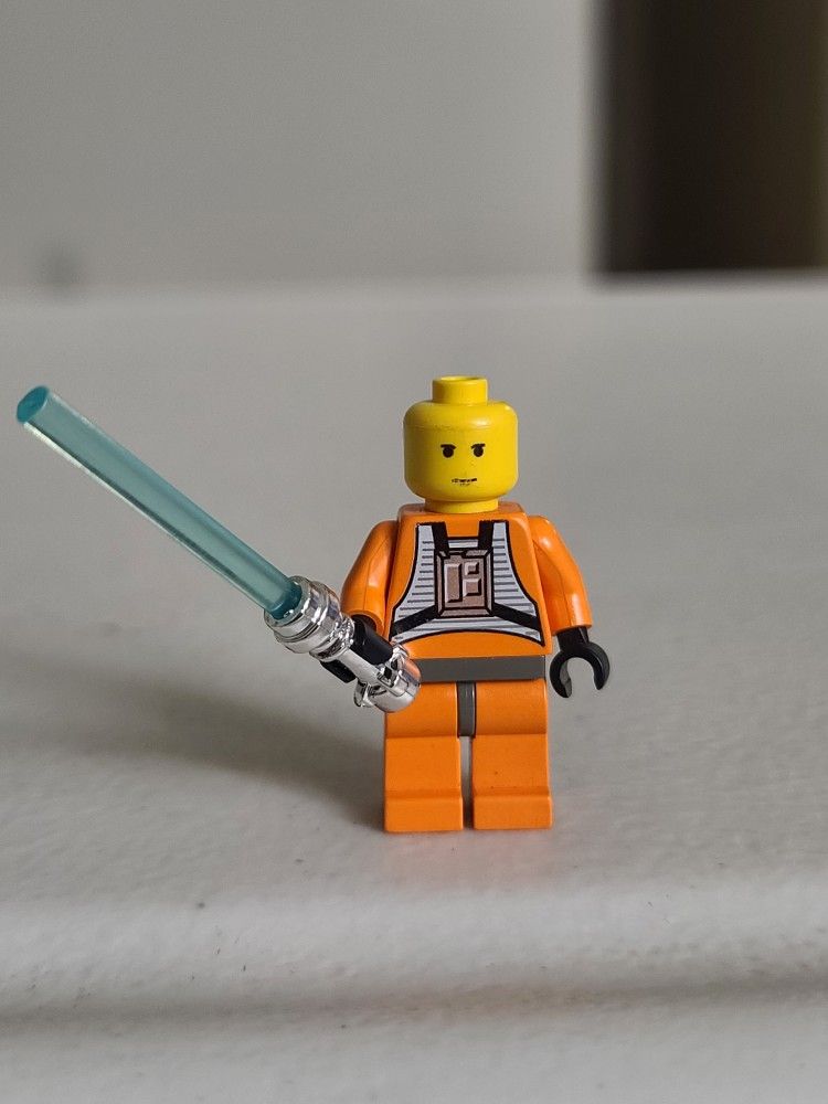 Vintage Lego Star Wars Original Luke Skywalker Pilot Minifigure