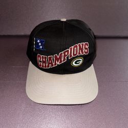 RARE Vintage Packers 1997 NFC Champions Snapback Hat